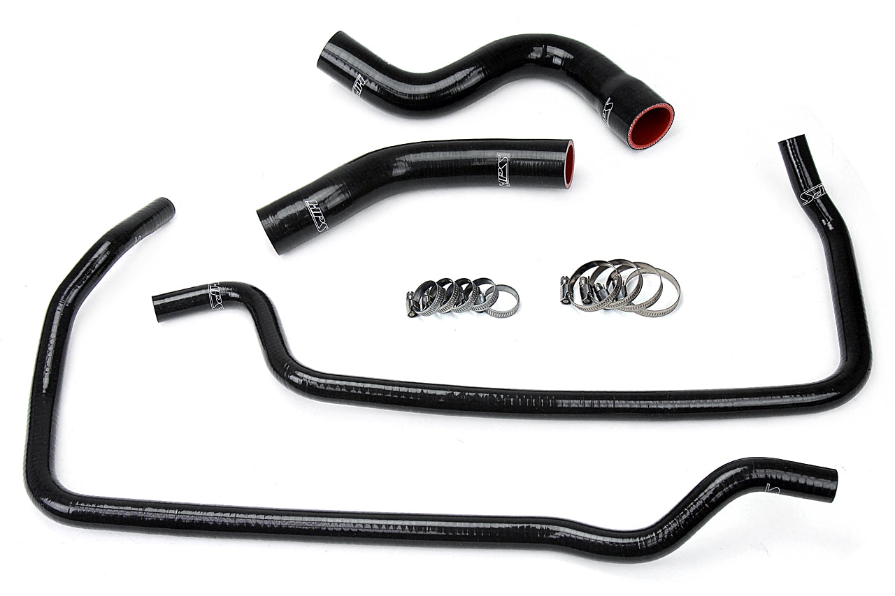 HPS Black Reinforced Silicone Radiator + Heater Hose Kit Coolant Jeep 01-04 Grand Cherokee WJ 4.7L V8 57-1449-BLK