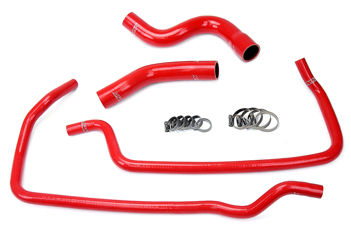 HPS Red Reinforced Silicone Radiator + Heater Hose Kit Coolant Jeep 01-04 Grand Cherokee WJ 4.7L V8 57-1449-RED