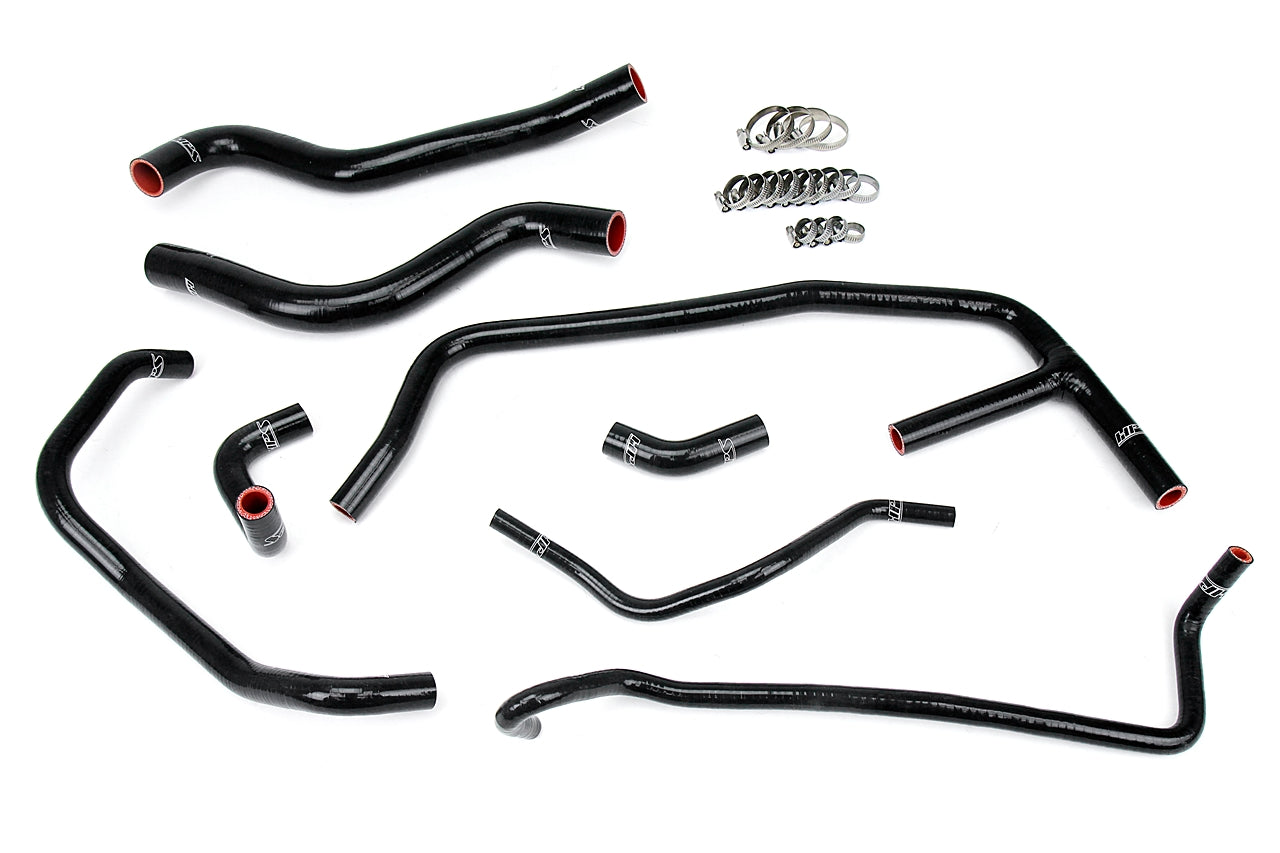 HPS Black Silicone Radiator + Heater Hose Kit 2015-2020 Ford Mustang Ecoboost 2.3L Turbo 57-1452-BLK