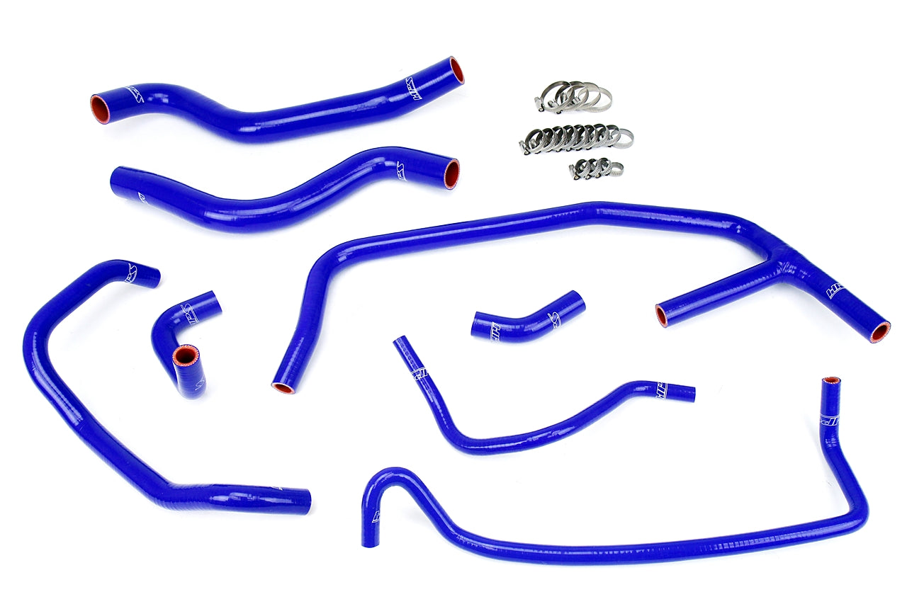 HPS Blue Silicone Radiator + Heater Hose Kit 2015-2020 Ford Mustang Ecoboost 2.3L Turbo 57-1452-BLUE