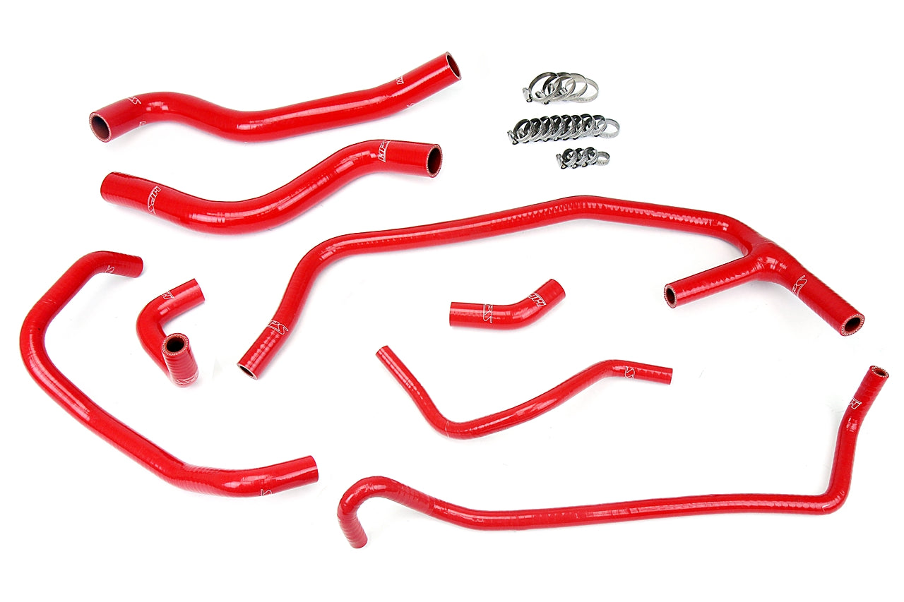 HPS Red Silicone Radiator + Heater Hose Kit 2015-2020 Ford Mustang Ecoboost 2.3L Turbo 57-1452-RED