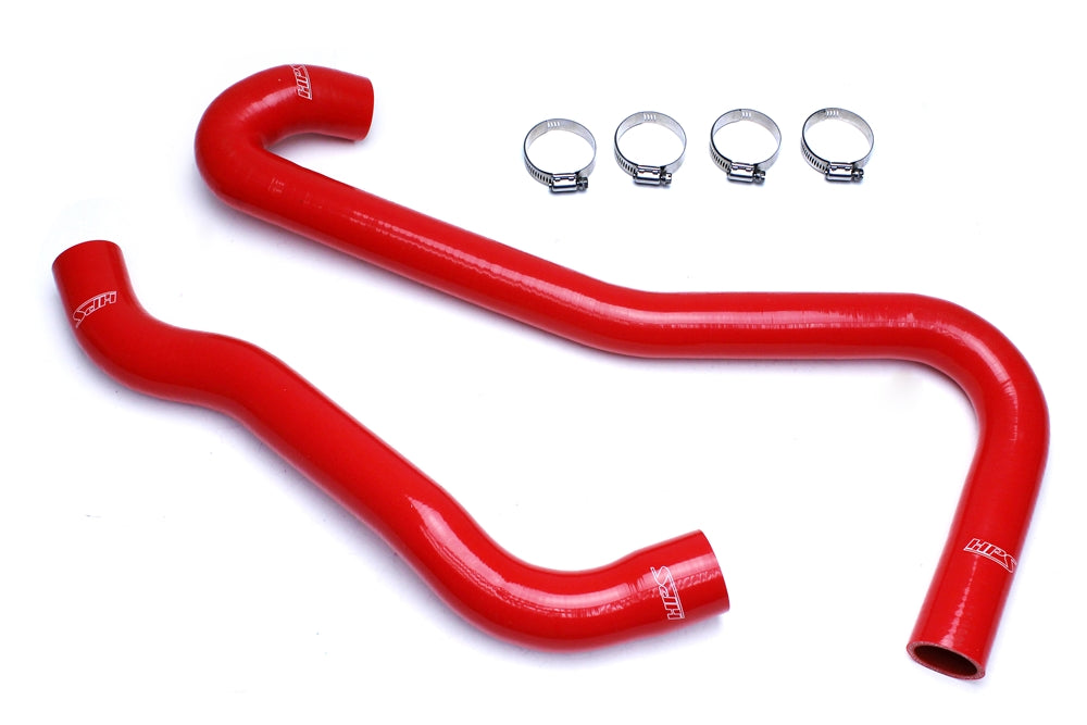 HPS Red Reinforced Silicone Radiator Hose Kit Coolant Jeep 06-08 Grand Cherokee SRT8 6.1L V8 WK1 57-1453-RED