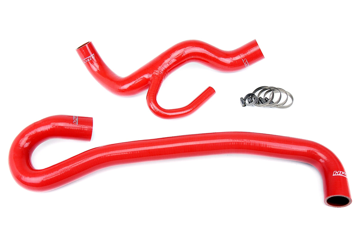 HPS Red Silicone Lower and Upper Radiator Coolant Hoses 2012-2021 Jeep Grand Cherokee 6.4L V8 WK2 SRT SRT8 57-1456-RED