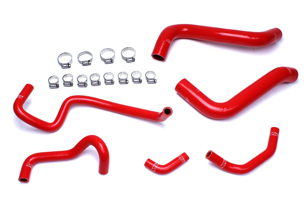 HPS Red Reinforced Silicone Radiator Hose + Heater Hose Kit Coolant Lexus 03-09 GX470 4.7L V8 57-1467-RED