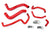 HPS Red Silicone Radiator + Heater Hose Kit 2003-2009 Toyota 4Runner 4.7L V8 57-1467-RED