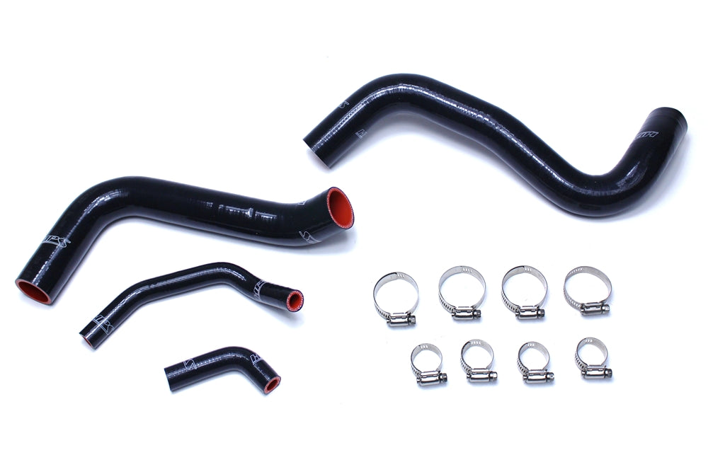 HPS Black Reinforced Silicone Radiator Hose Kit Coolant Lexus 03-09 GX470 4.7L V8 57-1467R-BLK