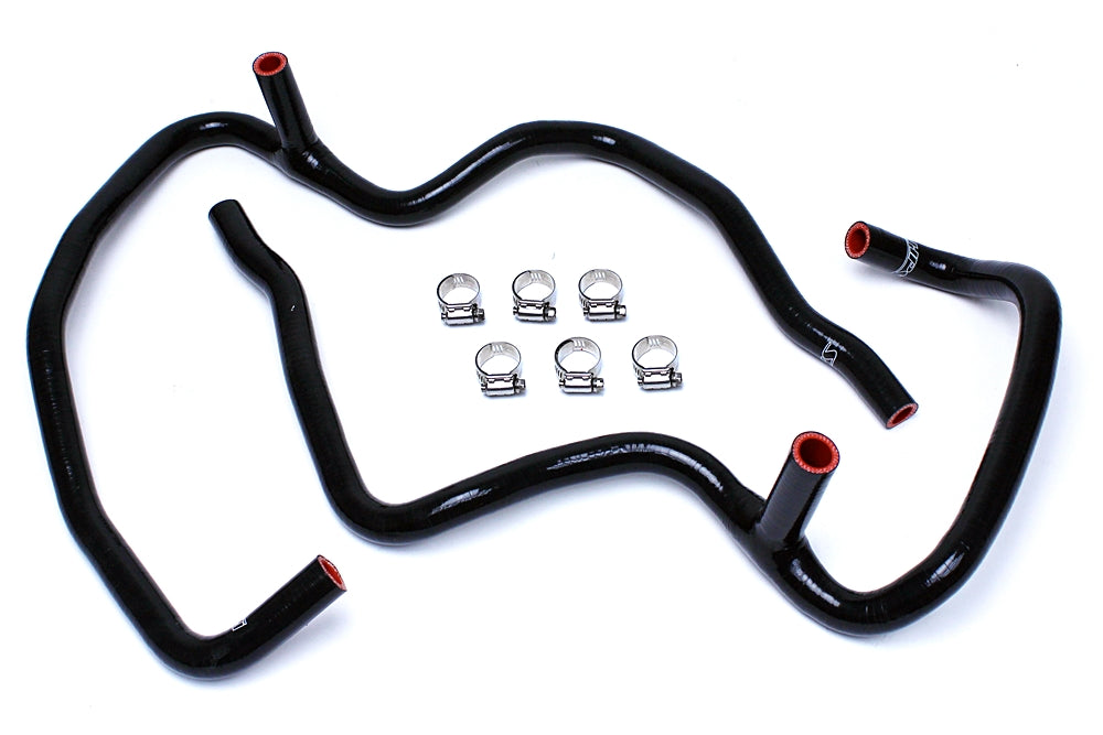 HPS Black Reinforced Silicone Heater Hose Kit Coolant Jeep 06-10 Commander 5.7L V8 with Rear A/C 57-1472-BLK