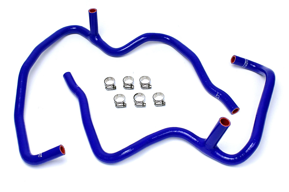 HPS Blue Reinforced Silicone Heater Hose Kit Coolant Jeep 06-10 Commander 5.7L V8 with Rear A/C 57-1472-BLUE