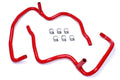 HPS Red Reinforced Silicone Heater Hose Kit Coolant Jeep 06-10 Commander 5.7L V8 with Rear A/C 57-1472-RED