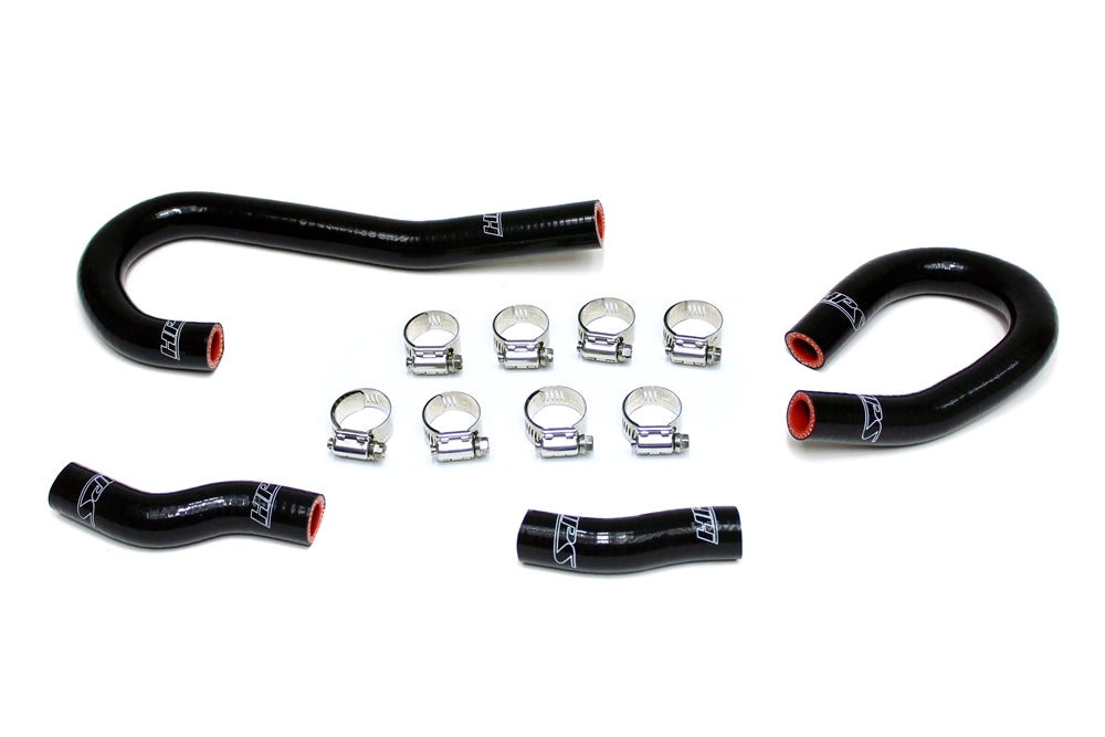 HPS Black Reinforced Silicone Heater Hose Kit Coolant Jeep 12-15 Grand Cherokee WK2 SRT8 6.4L 57-1473-BLK