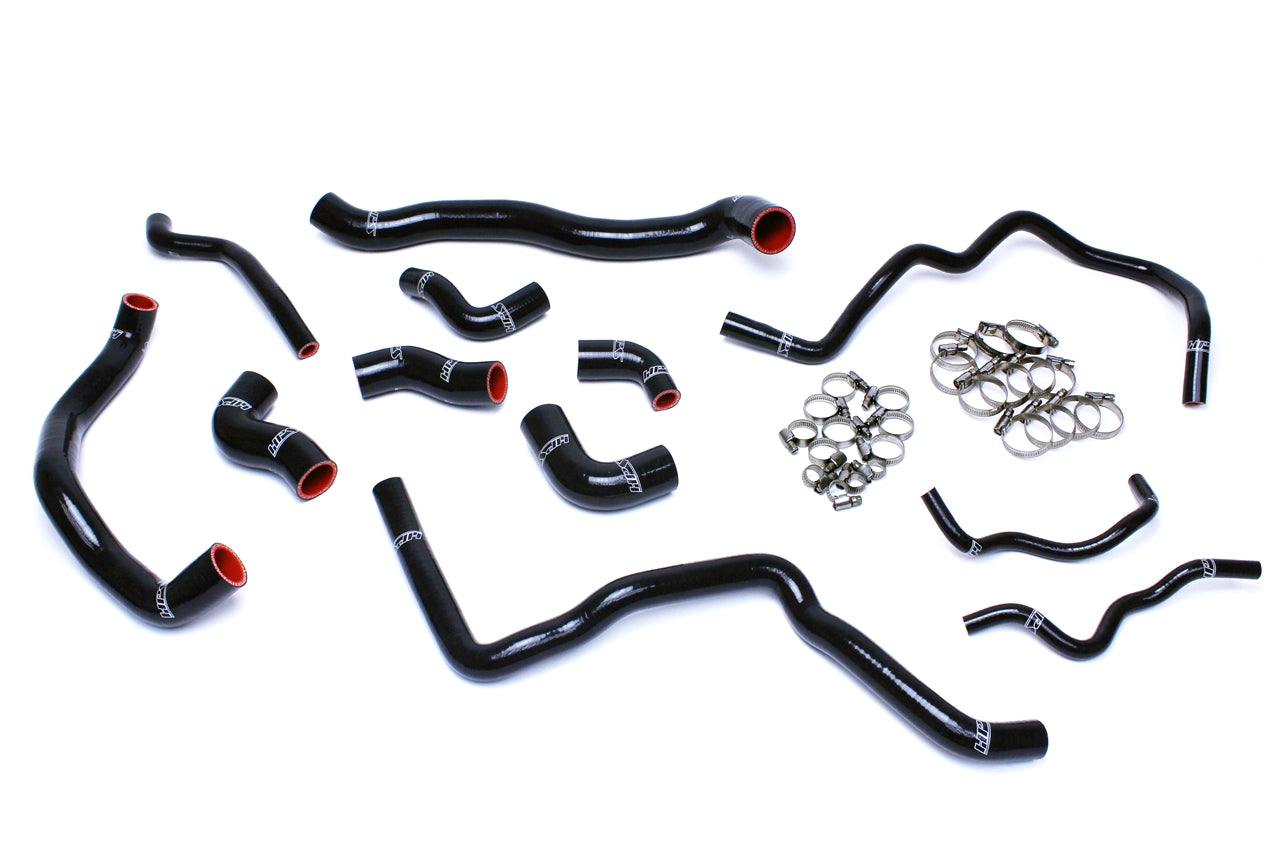 HPS Black Silicone Radiator and Ancillary Hose Kit 2007-2009 Volkswagen EOS 2.0T Turbo FSI 57-1476-BLK