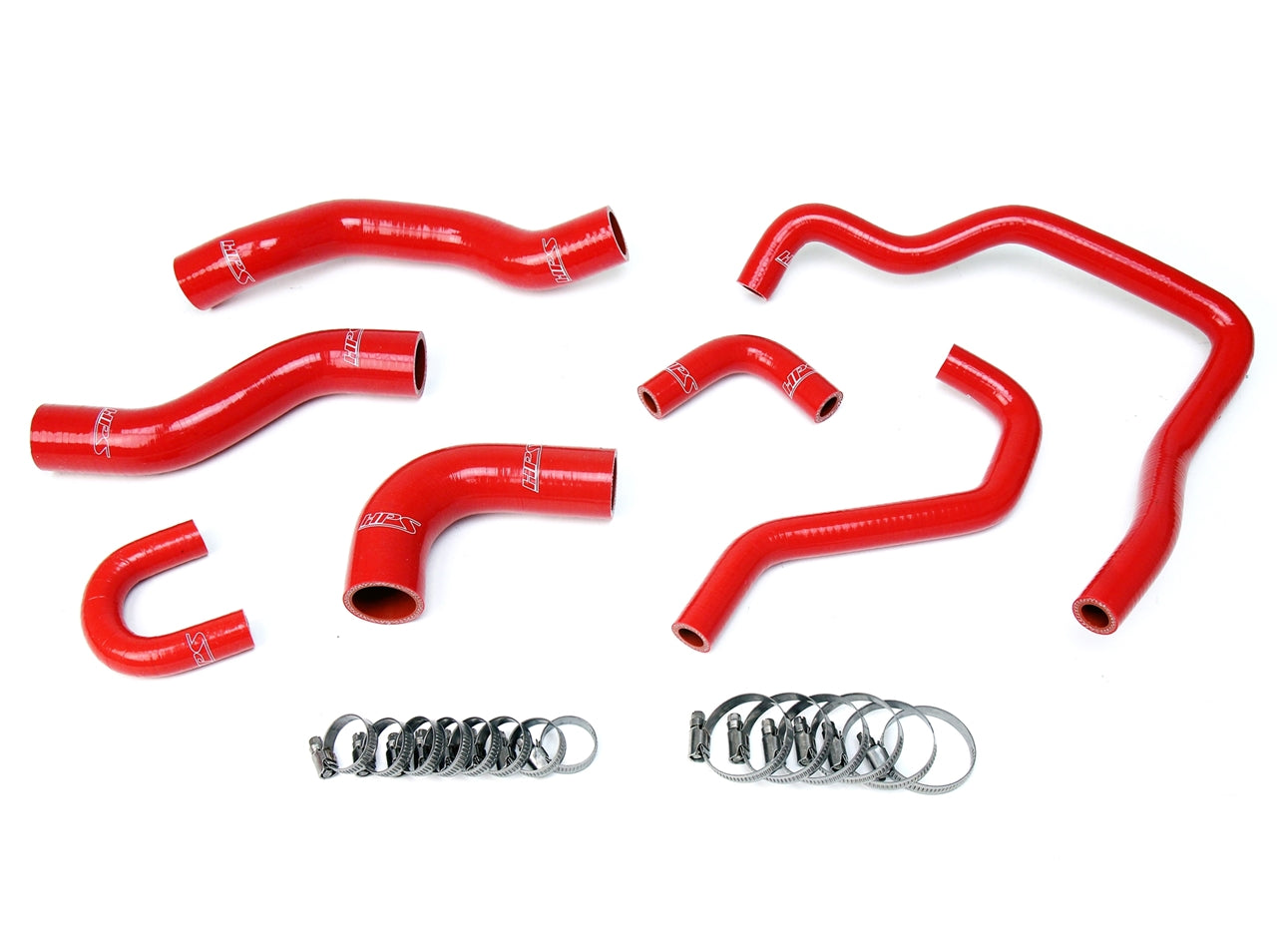 HPS Red Silicone Radiator Heater Hose Kit Coolant Toyota 89-95 Pickup  22RE Non Turbo EFI LHD HPS Performance Products