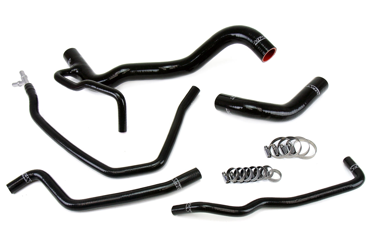 HPS Black Silicone Radiator Hose 5pcs Complete Kit Coolant Bypass Scion 11-15 tC 57-1479-BLK