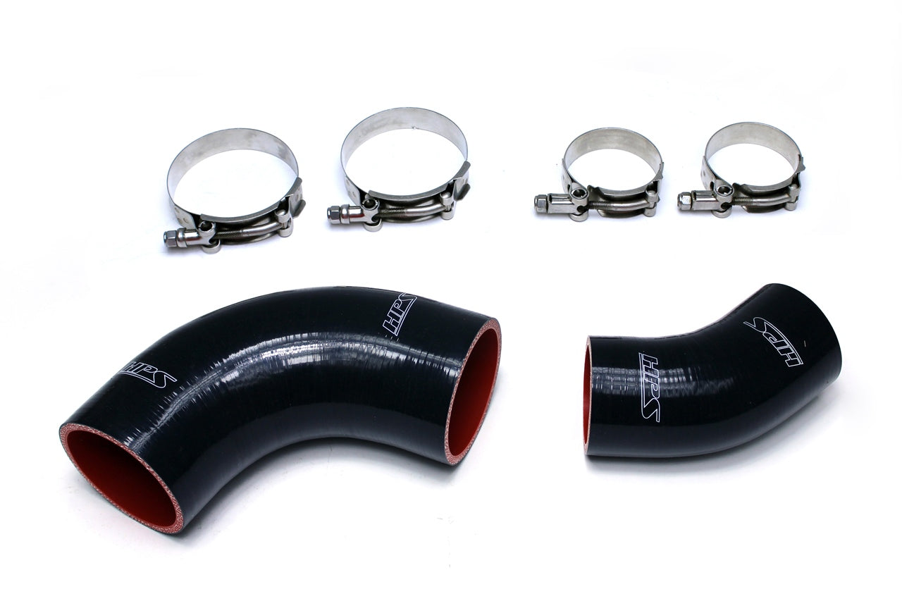 HPS Black Reinforced Silicone Intercooler Hose Kit Mazda 2006 Mazdaspeed 6 2.3L Turbo 57-1486-BLK