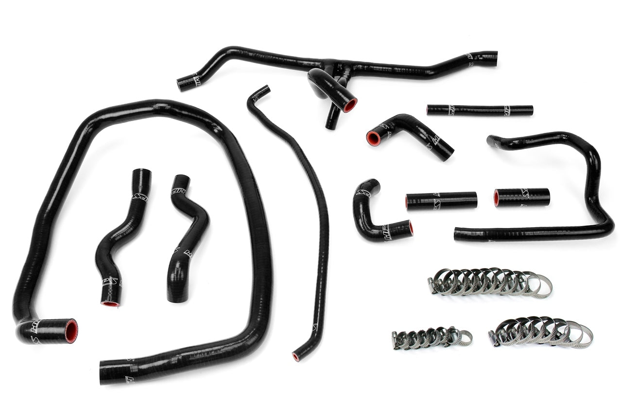 HPS Black Silicone Heater Hose Kit 1996-1999 BMW E36 M3 57-1488-BLK