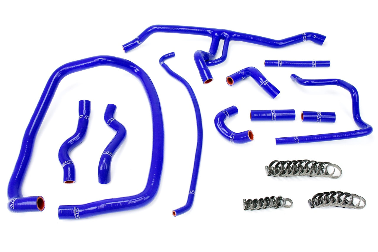 HPS Blue Reinforced Silicone Heater Hose Kit Coolant BMW 96-99 E36 M3 57-1488-BLUE