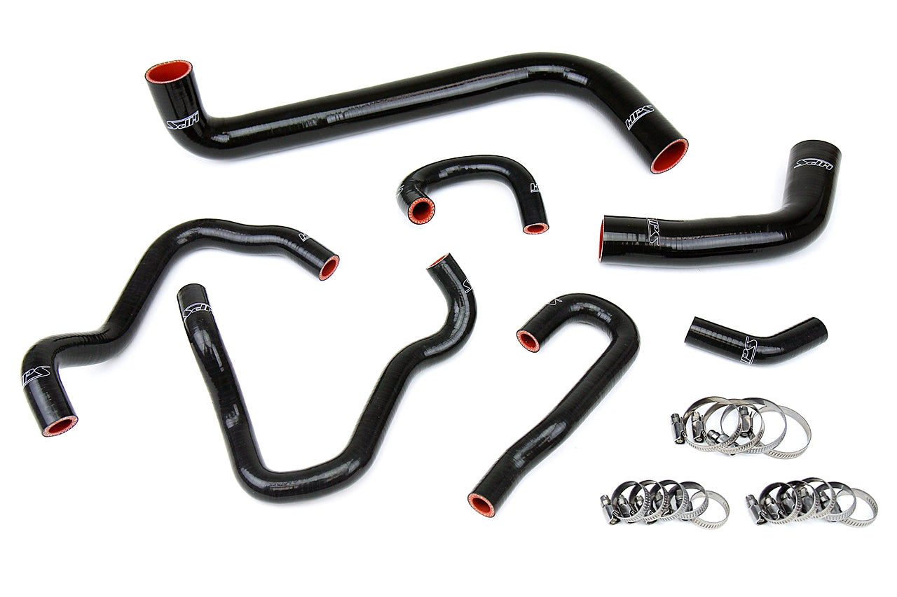 HPS Black Silicone Radiator + Heater Hose Kit 2006-2009 Honda S2000 S2K AP2 57-1490-BLK