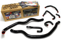 HPS Black Reinforced Silicone Radiator and Heater Hose Kit Coolant Honda 06-09 S2000 57-1490-BLK