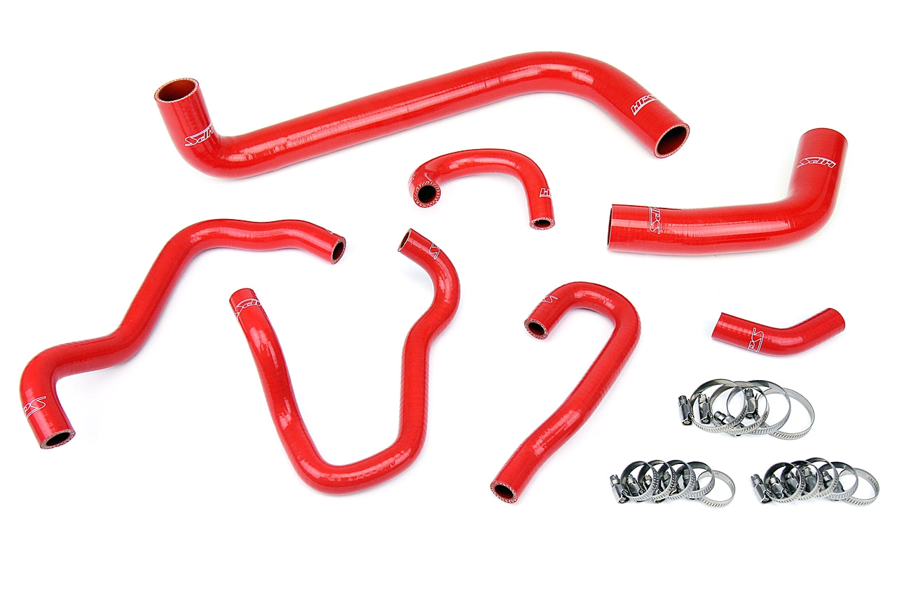 HPS Red Silicone Radiator + Heater Hose Kit 2006-2009 Honda S2000 S2K AP2 57-1490-RED
