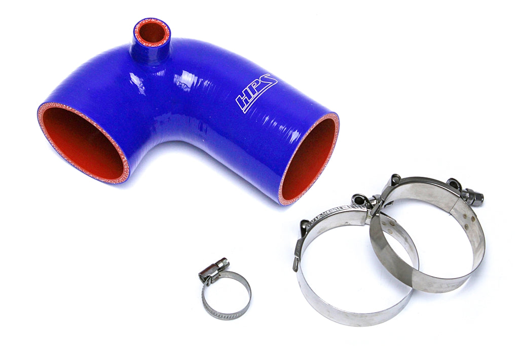 HPS Blue Reinforced Silicone Post MAF Air Intake Hose Kit Mazda 06-08 MX-5 Miata NC1 57-1493-BLUE