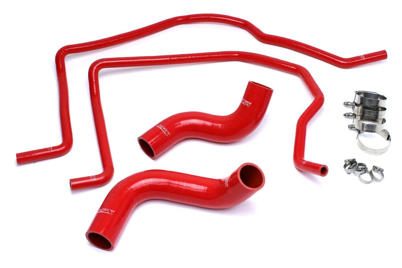HPS Red Reinforced Silicone Radiator + Heater Hose Kit Dodge 04-06 Ram 1500 SRT-10 8.3L V10 57-1498-RED