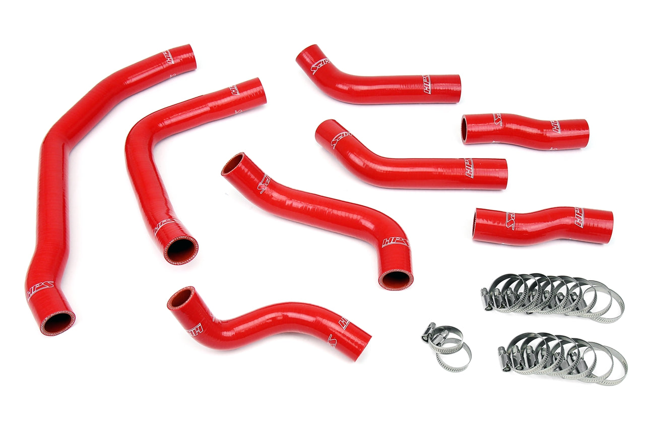 HPS Red Silicone Radiator Hose Kit 1990-1999 Toyota MR2 3SGTE Turbo 8pcs set for front radiator + rear engine 57-1501-RED