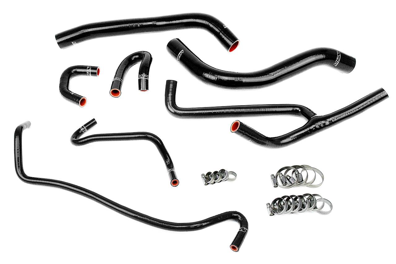 HPS Black Silicone Radiator + Heater Hose Kit 2015-2017 Ford Mustang 3.7L V6 57-1506-BLK
