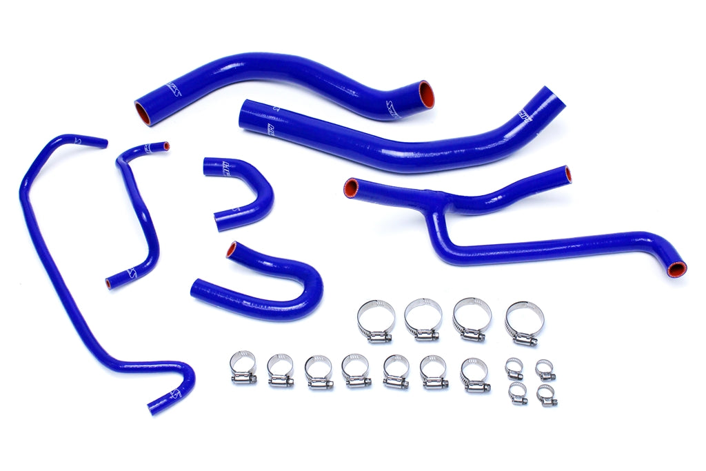 HPS Blue Reinforced Silicone Radiator and Heater Hose Kit Coolant Ford 2015-2017 Mustang 3.7L V6 57-1506-BLUE