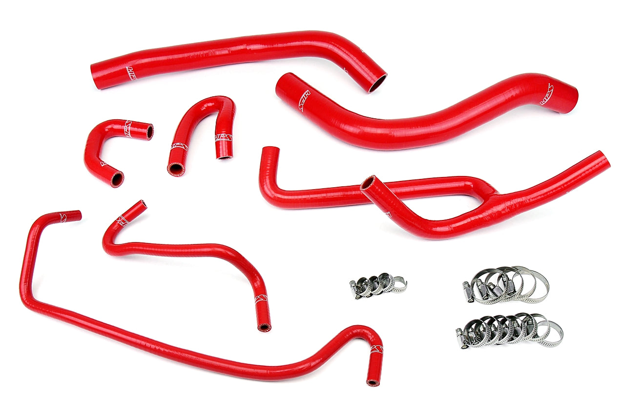 HPS Red Silicone Radiator + Heater Hose Kit 2015-2017 Ford Mustang 3.7L V6 57-1506-RED
