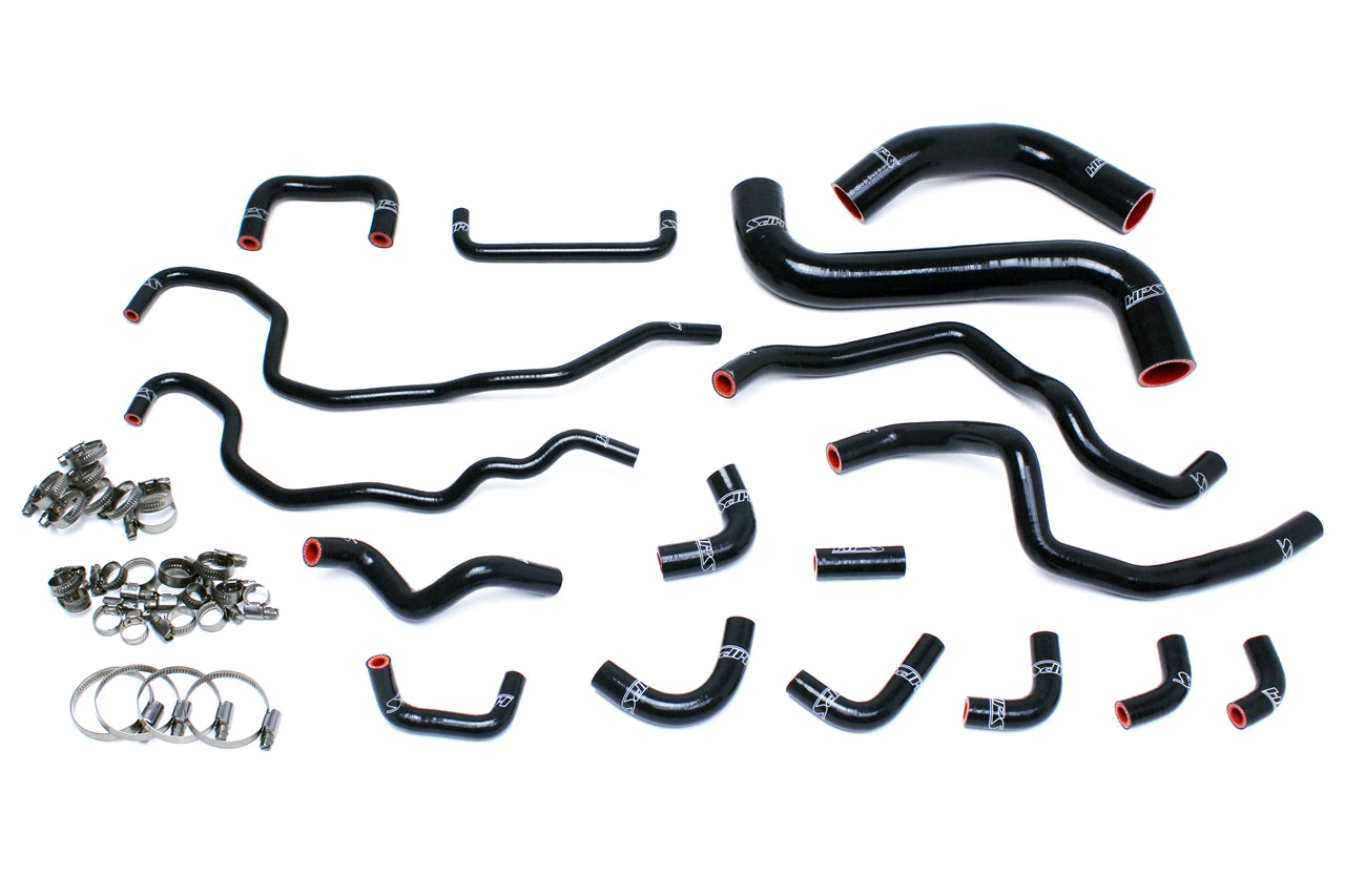 HPS Black Silicone Radiator + Heater Hose Kit 2015-2020 Subaru WRX STI 2.5L Turbo 57-1516-BLK