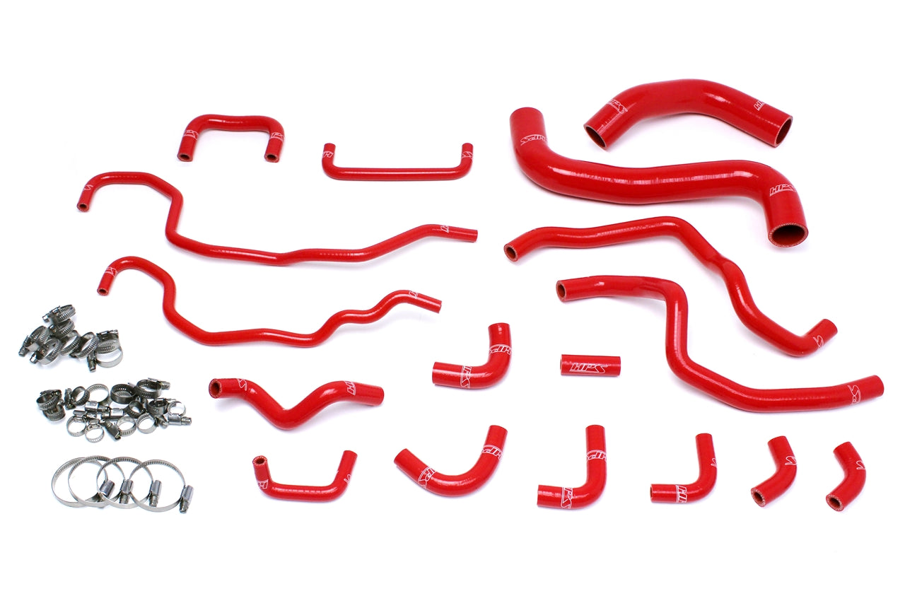 HPS Red Silicone Radiator + Heater Hose Kit 2015-2020 Subaru WRX STI 2.5L Turbo 57-1516-RED