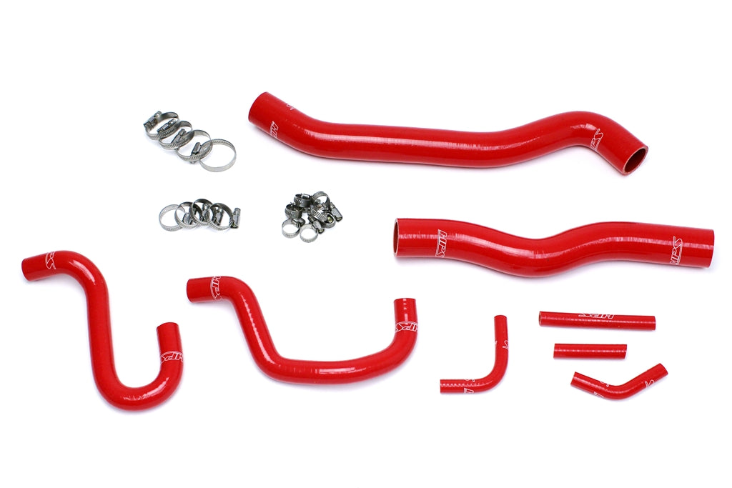 HPS Reinforced Red Silicone Radiator + Heater Hose Kit Coolant Hyundai 12-16 Genesis Coupe 3.8L V6 57-1518-RED