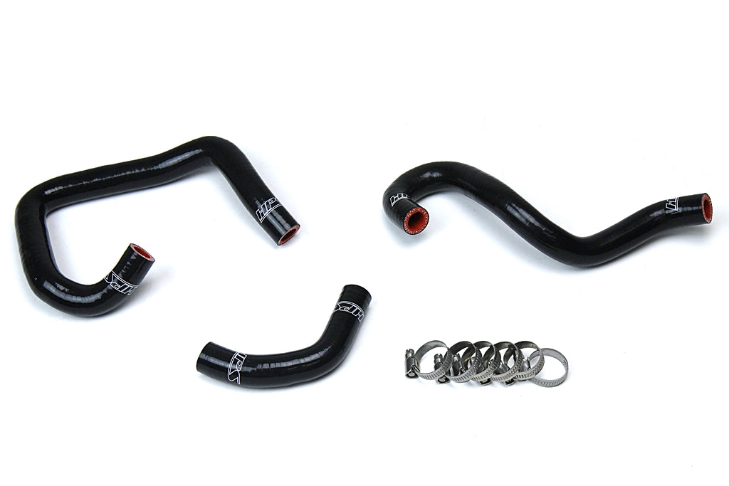 HPS Black Reinforced Silicone Heater Hose Kit Coolant Toyota 93-98 Supra MK4 2JZ Turbo 57-1521-BLK