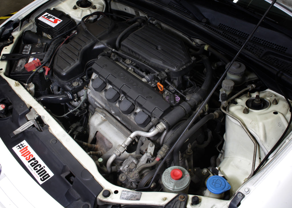 HPS Silicone Radiator Hose Kit Installed 2001-2005 Honda Civic 1.7L Manual Transmission 57-1525