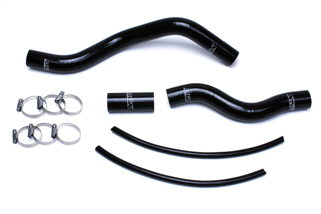 HPS Black Reinforced Silicone Radiator Hose Kit Coolant Honda 01-05 Civic 1.7L Automatic Trans. 57-1526-BLK