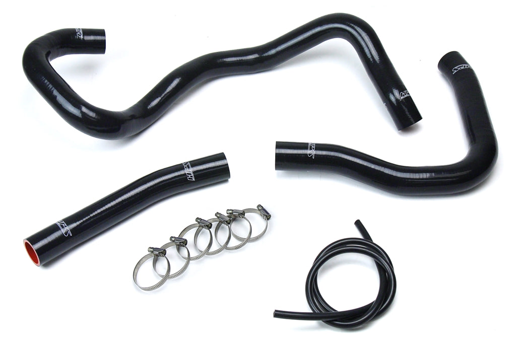 HPS Black Reinforced Silicone Radiator Hose Kit Coolant Mitsubishi 2008-2017 Lancer 2.0L 2.4L DE ES GTS 57-1530-BLK