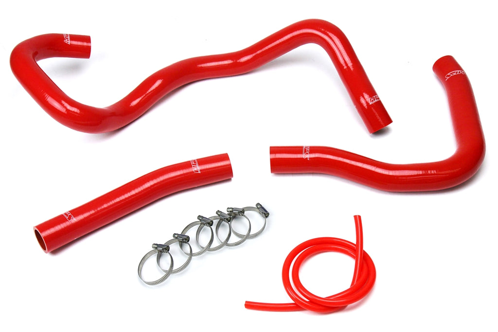 HPS Red Reinforced Silicone Radiator Hose Kit Coolant Mitsubishi 2008-2017 Lancer 2.0L 2.4L DE ES GTS 57-1530-RED