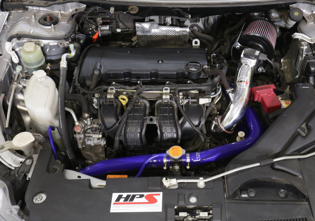 HPS Red Reinforced Silicone Radiator Hose Kit Coolant Mitsubishi 2008-2017 Lancer 2.0L 2.4L DE ES GTS 57-1530-RED Installed