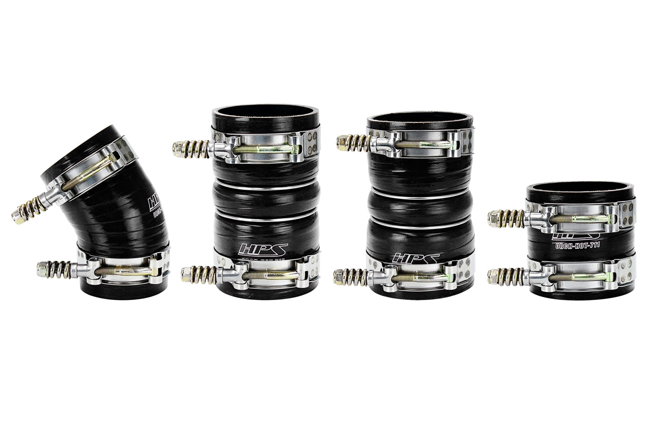 HPS High Temp Reinforced Silicone Intercooler Hose Boots Kit Ford 2005-2007 F450 Superduty 6.0L PowerStroke Diesel