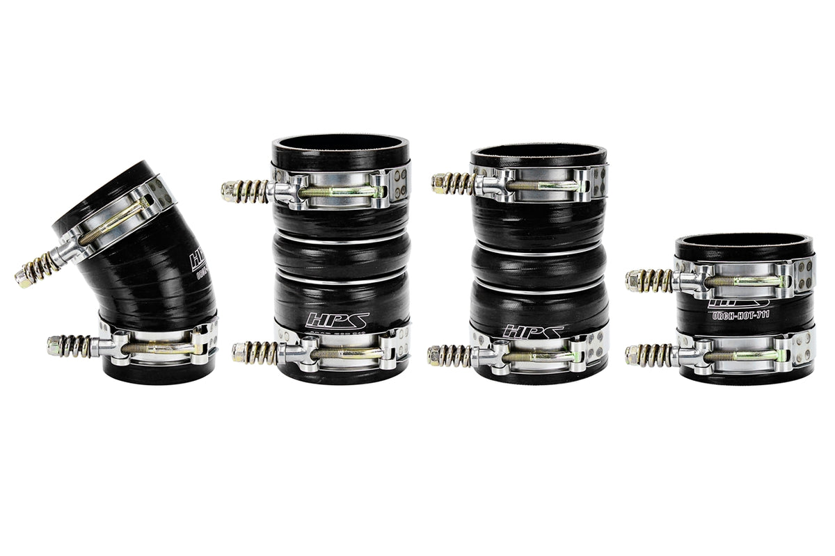 HPS High Temp Reinforced Silicone Intercooler Hose Boots Kit Ford 2005-2007 F450 Superduty 6.0L PowerStroke Diesel