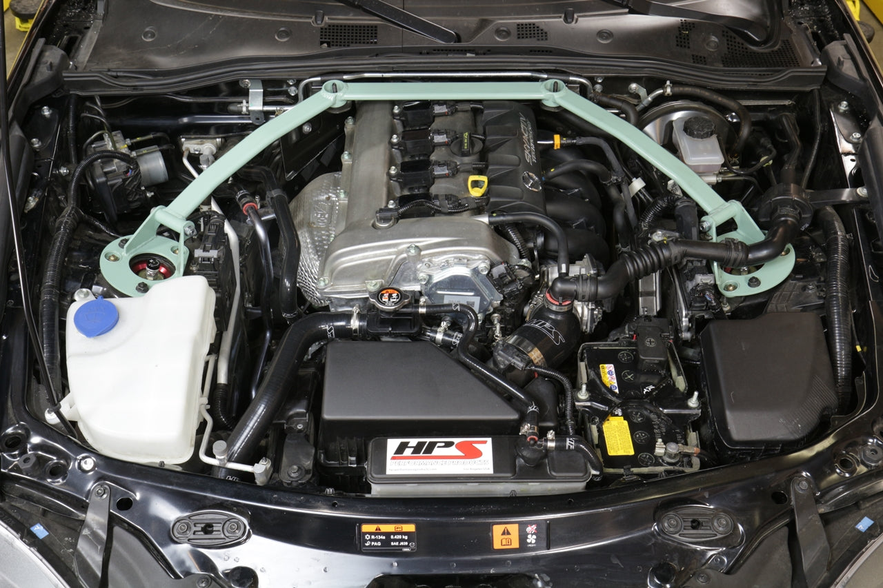HPS Silicone Air Intake Kit Post MAF Hose Installed 2016-2023 Mazda Miata MX5 2.0L 57-1544