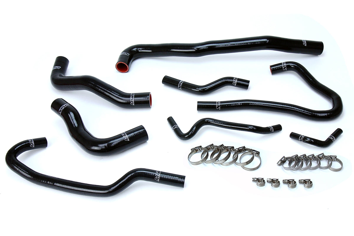 HPS Silicone lower upper radiator hoses and heater coolant hoses kit 2016-2023 Mazda MX-5 Miata MX5 2.0L 57-1546-BLK