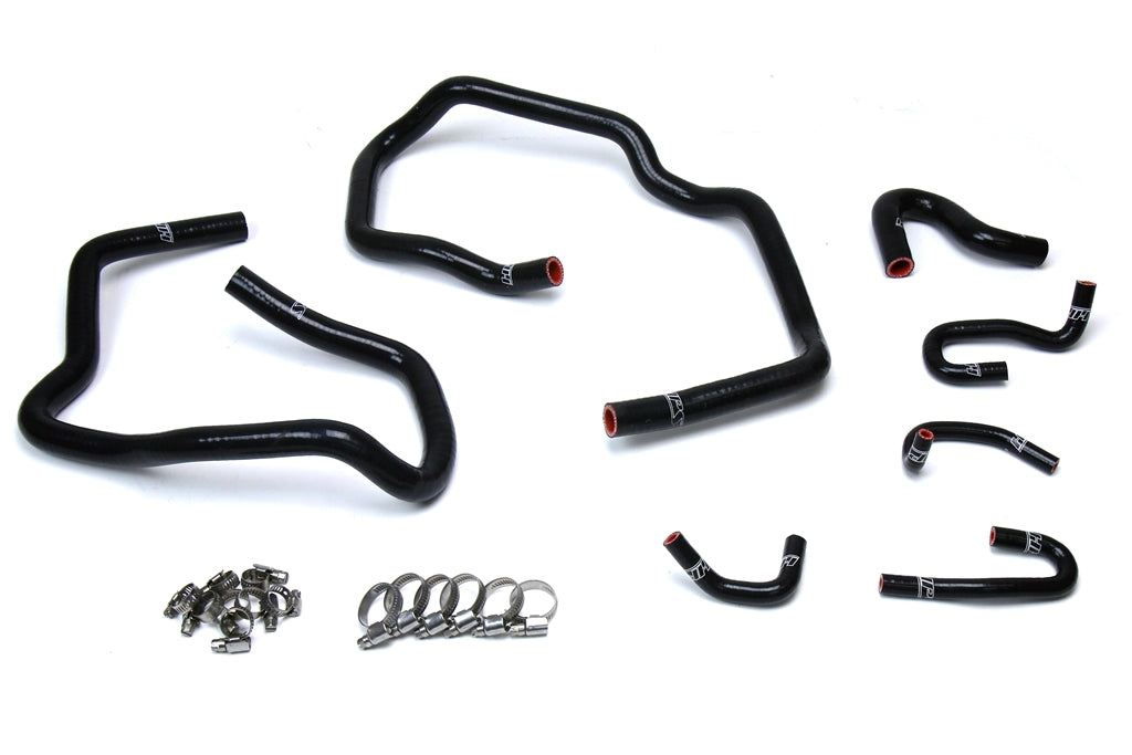 HPS Reinforced Black Silicone Heater Hose Kit Coolant Toyota 10-14 FJ Cruiser 4.0L V6 57-1547-BLK