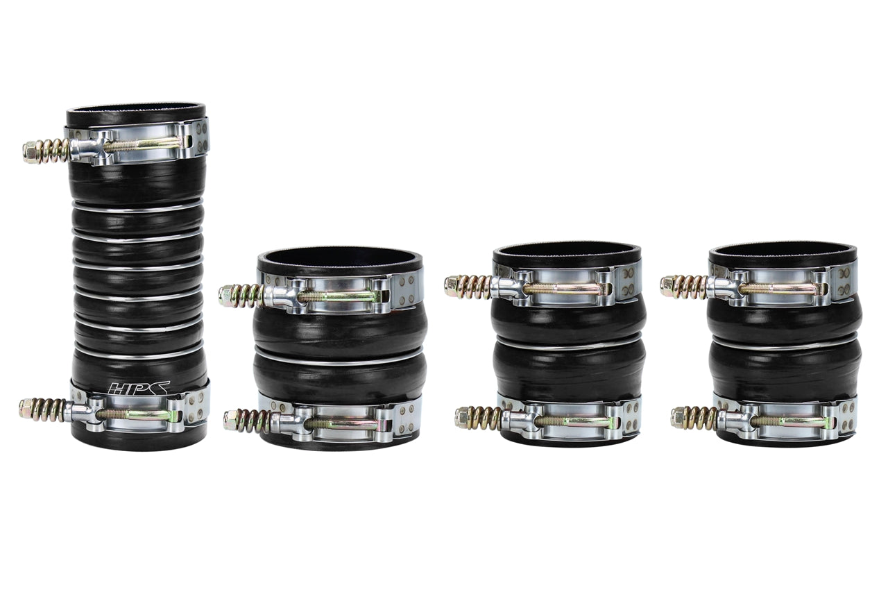 HPS High Temp Aramid Reinforced Silicone Intercooler Hose Boots Kit Dodge 2007-2009 Ram 2500/3500 Pickup 6.7L Cummins Diesel