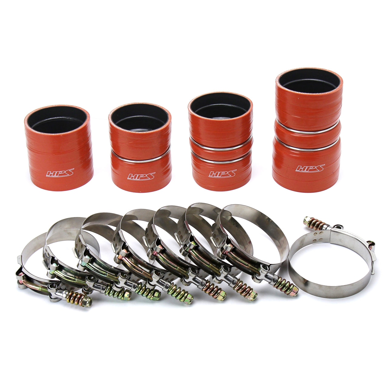 HPS High Temp Aramid Reinforced Silicone Intercooler Hose Boots Kit Ford 2008-2010 F550 Superduty 6.4L V8 Powerstroke Diesel Turbo 57-1571