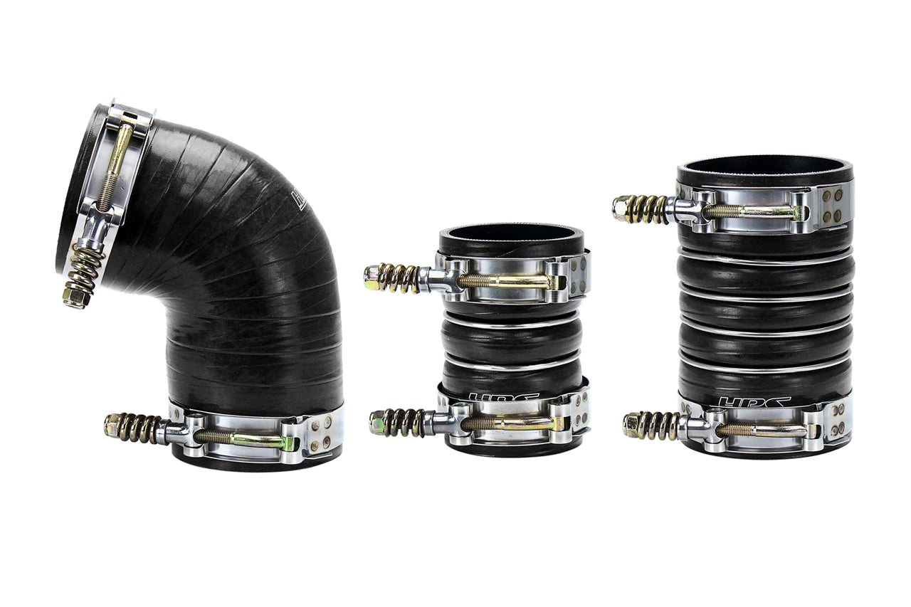 HPS High Temp Aramid Reinforced Silicone Intercooler Hose Boots Kit Chevy 2006-2010 Silverado 2500 6.6L Duramax Diesel