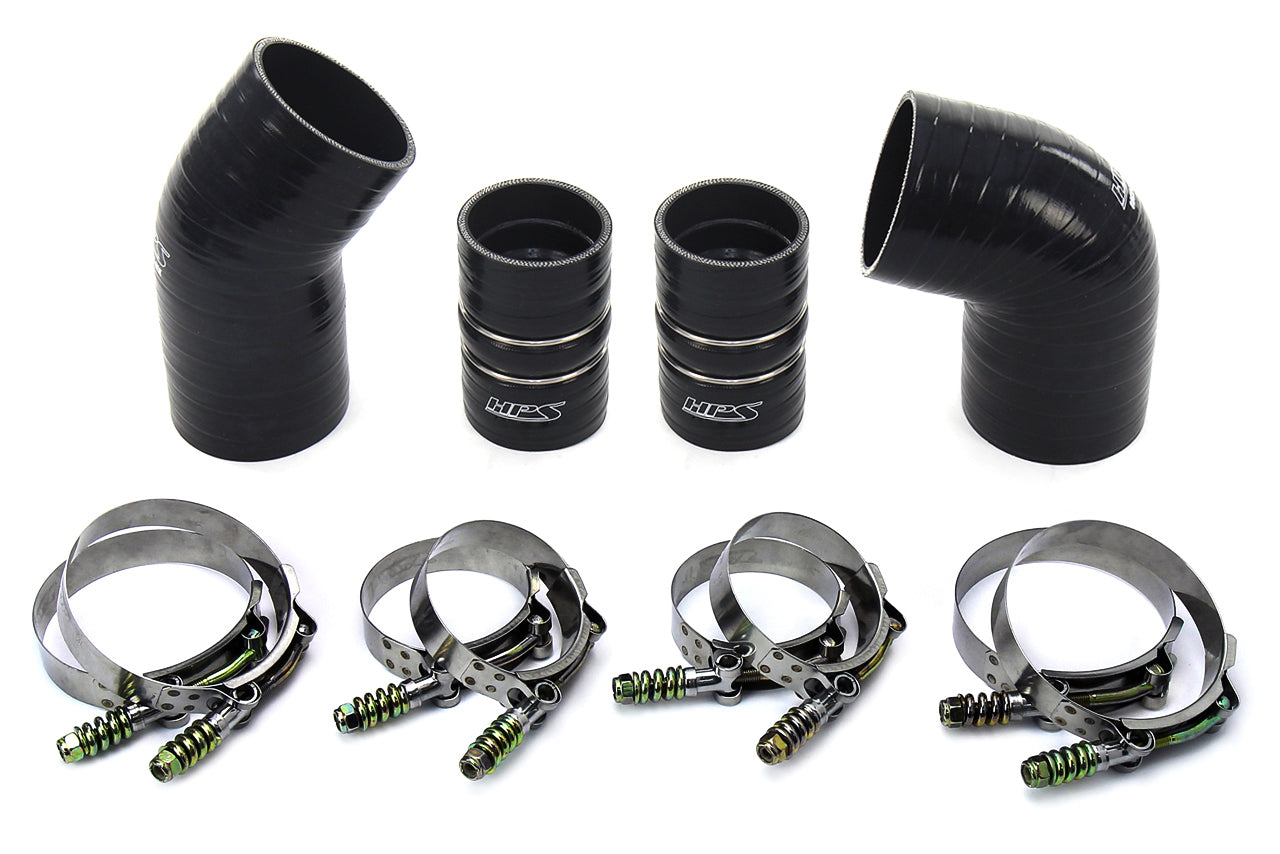 HPS High Temp Aramid Reinforced Silicone Intercooler Hose Boots Kit GMC 2004.5 - 2005 Sierra 2500 HD 6.6L Duramax LLY Diesel