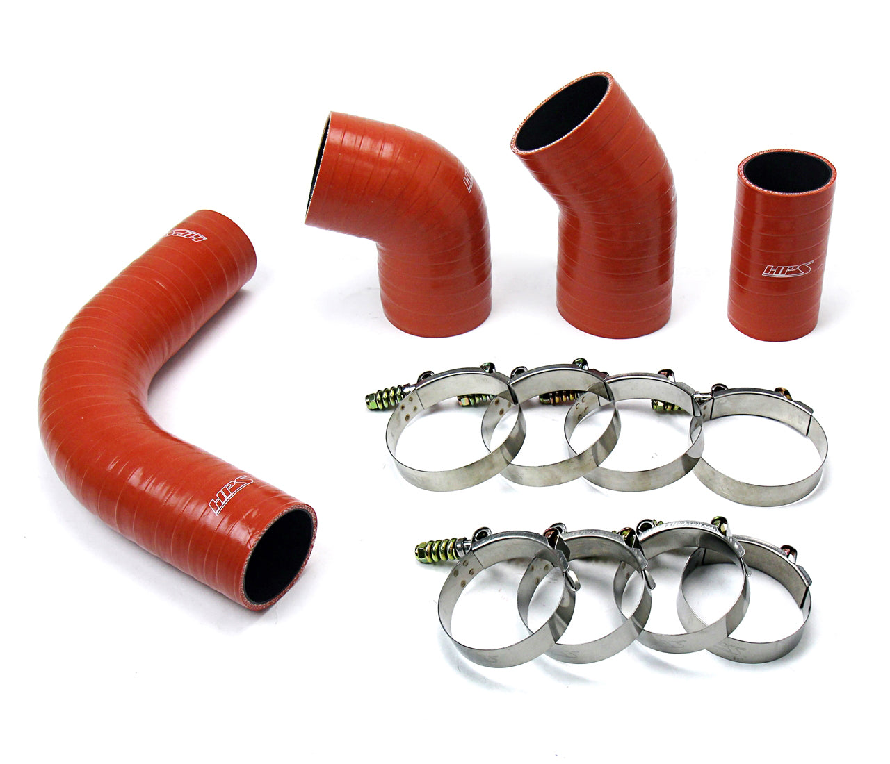HPS High Temp Aramid Reinforced Silicone Intercooler Hose Boots Kit GMC 2002-2004 Sierra 3500 6.6L Duramax LB7 Diesel 57-1575