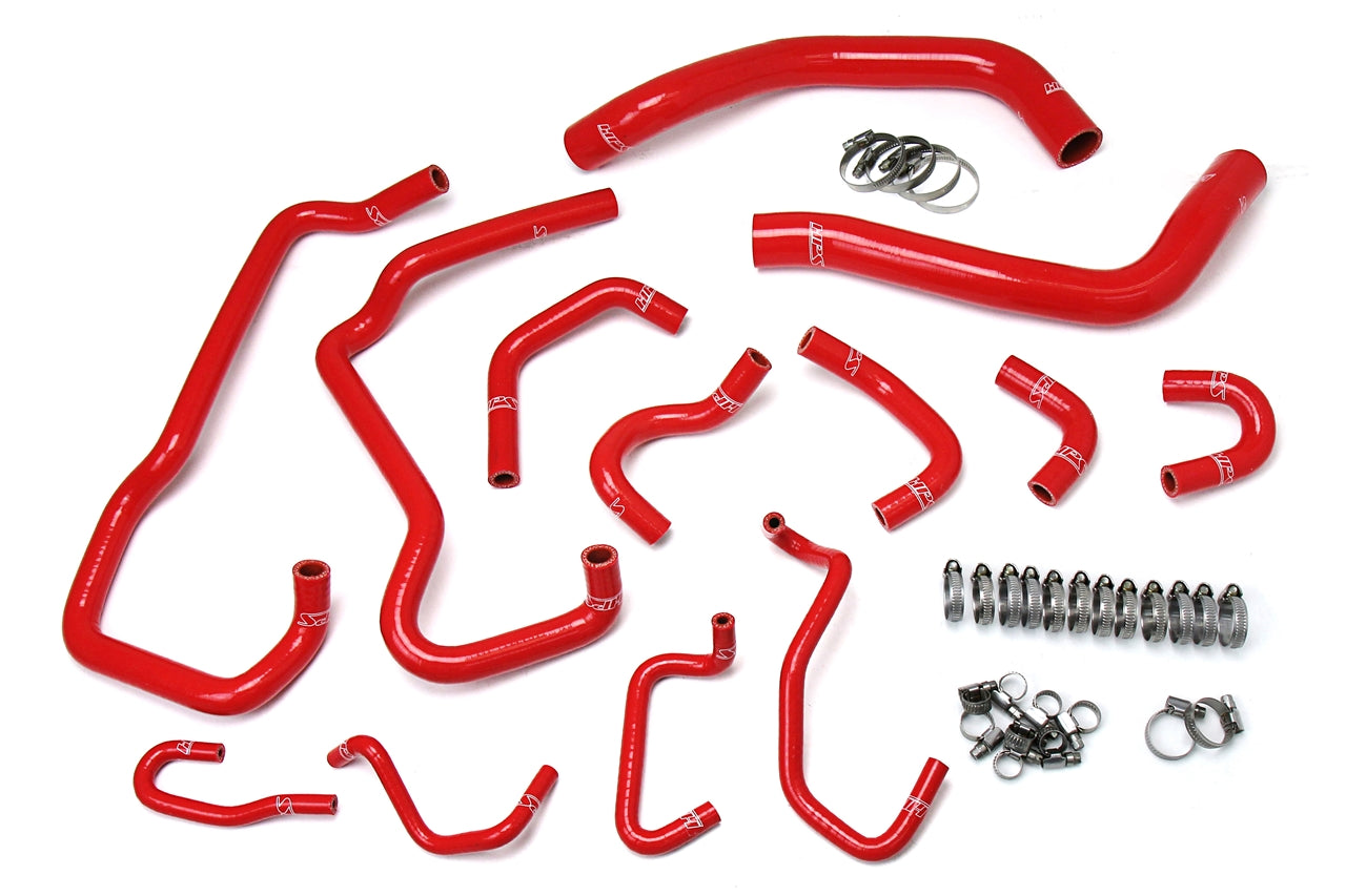 HPS Red Silicone Radiator + Heater Coolant Hose Kit 2016-2020 Toyota Tacoma 3.5L V6, 57-1581-RED