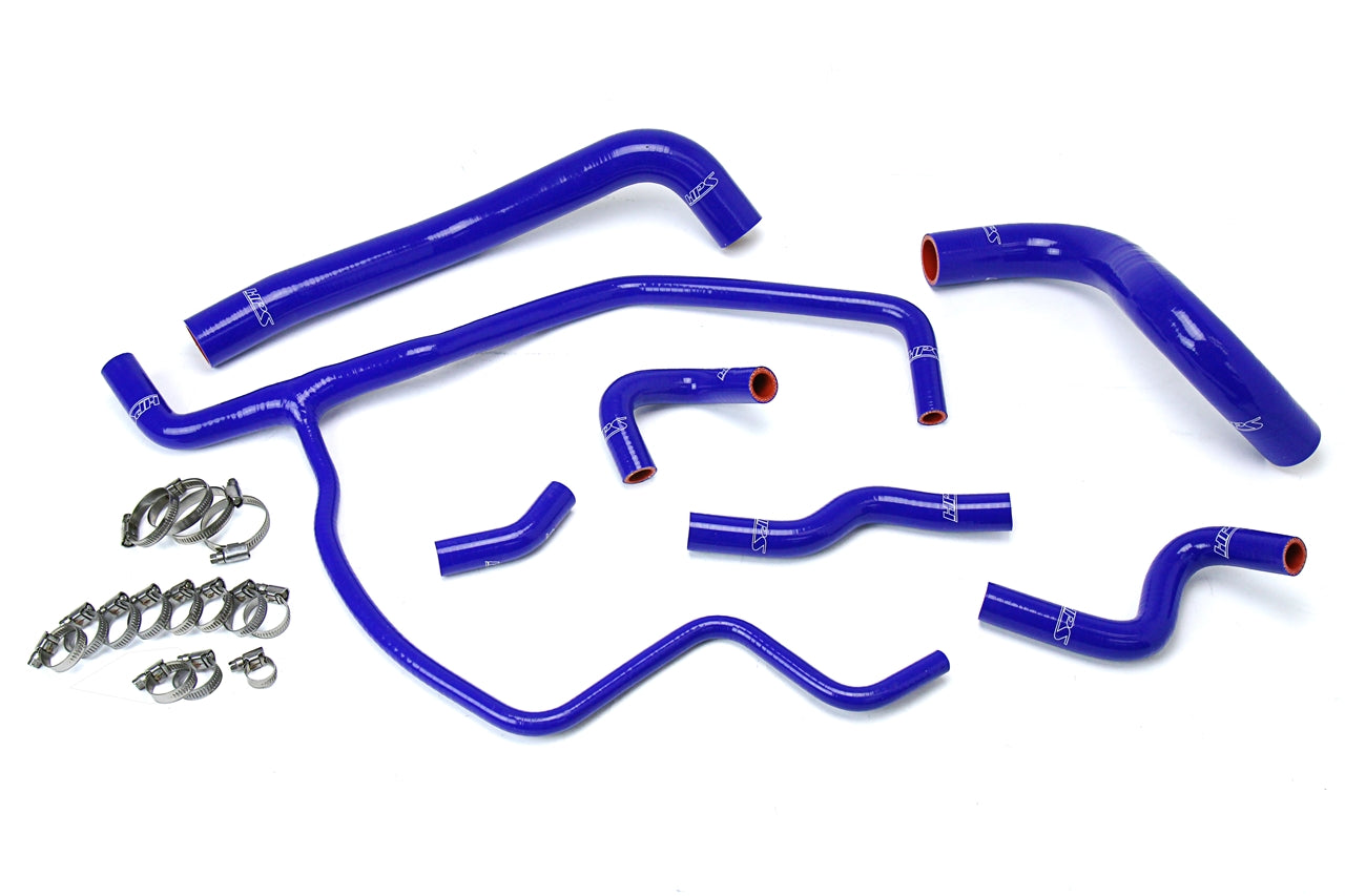 HPS Blue Reinforced Silicone Radiator + Heater Hose Kit Coolant Chrysler 11-17 300 3.6L V6 57-1583-BLUE
